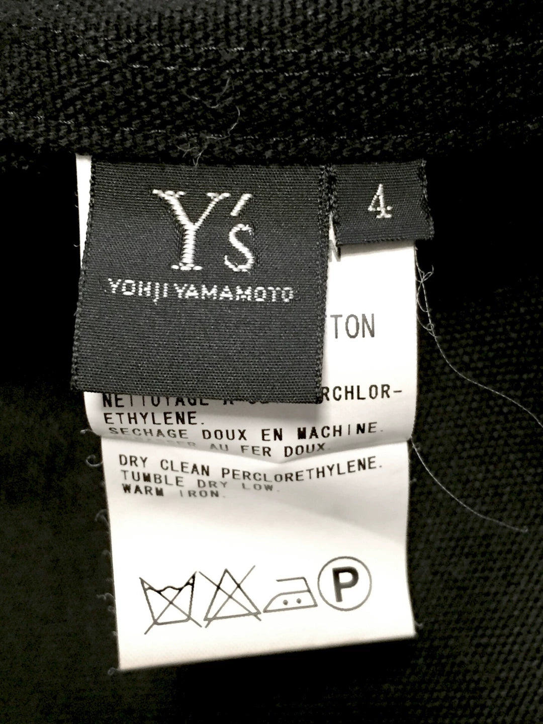 Yohji Yamamoto Tailcoat Design Coat