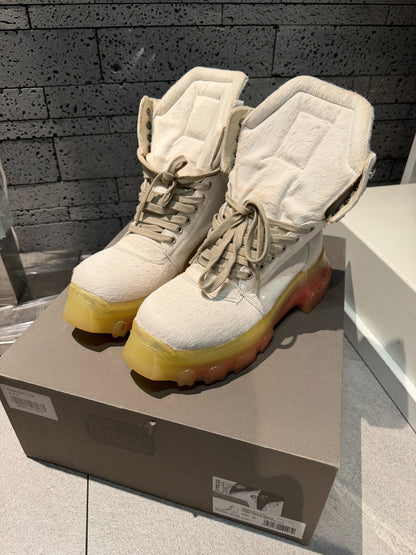 Rick Owens Basketball Sneakers with Rainbow Sole