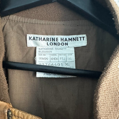vintage katharine hamnett leather jacket