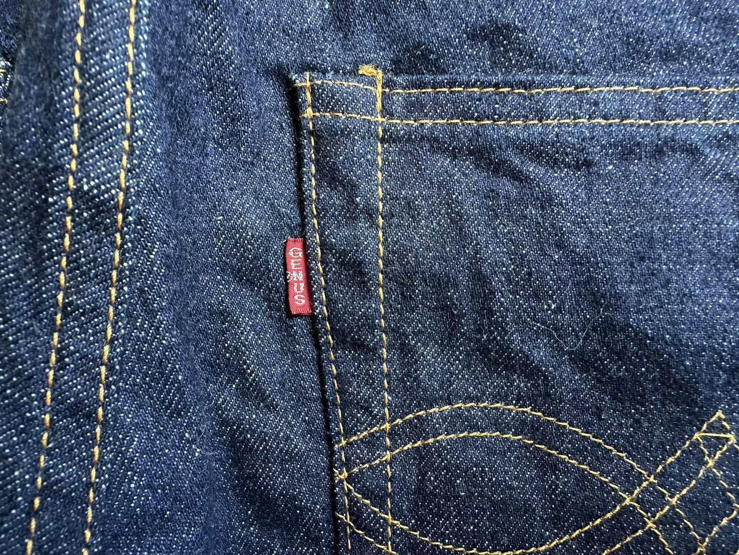 warehouse 1105 raw denim straight jeans