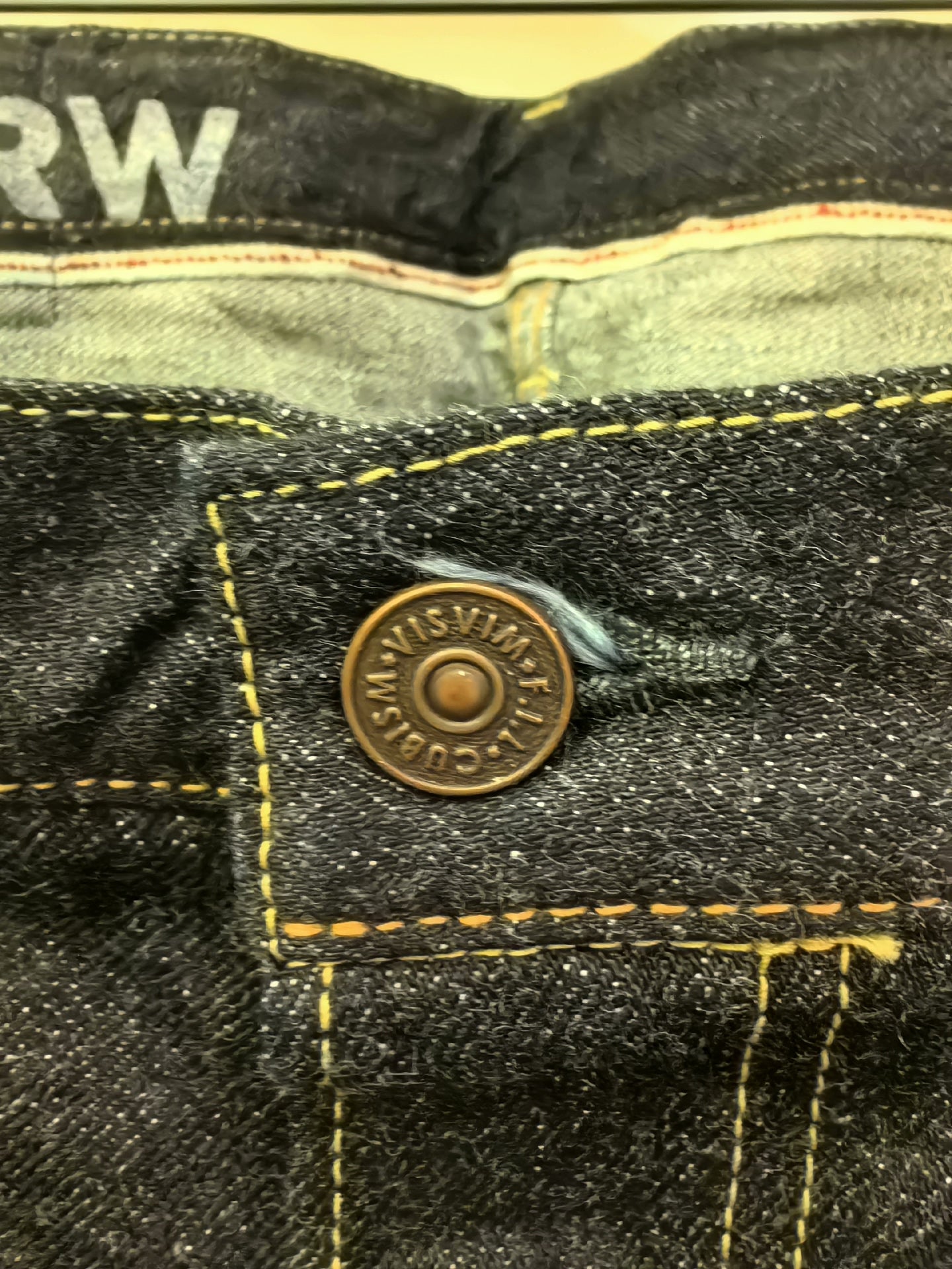 Visvim Dark Blue Raw Denim Jeans