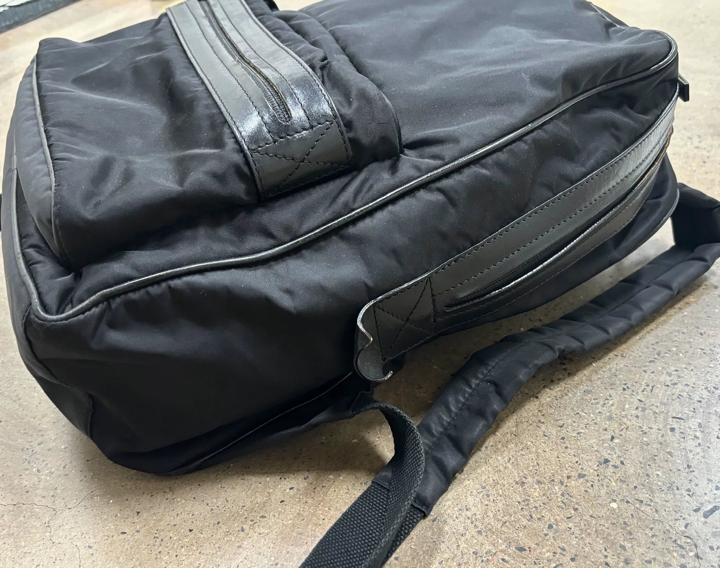 Maison Margiela Leather Parachute Backpack