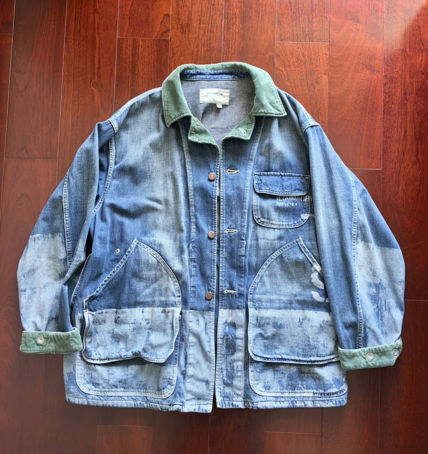 anachronorm denim hunting jacket for men