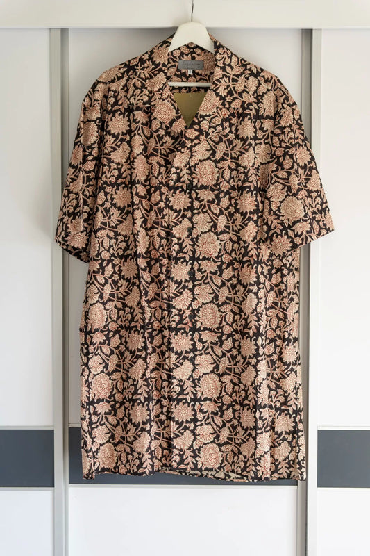 yohji yamamoto floral short sleeve shirt