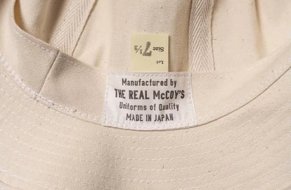 real mccoy's daisy bucket hat in off-white