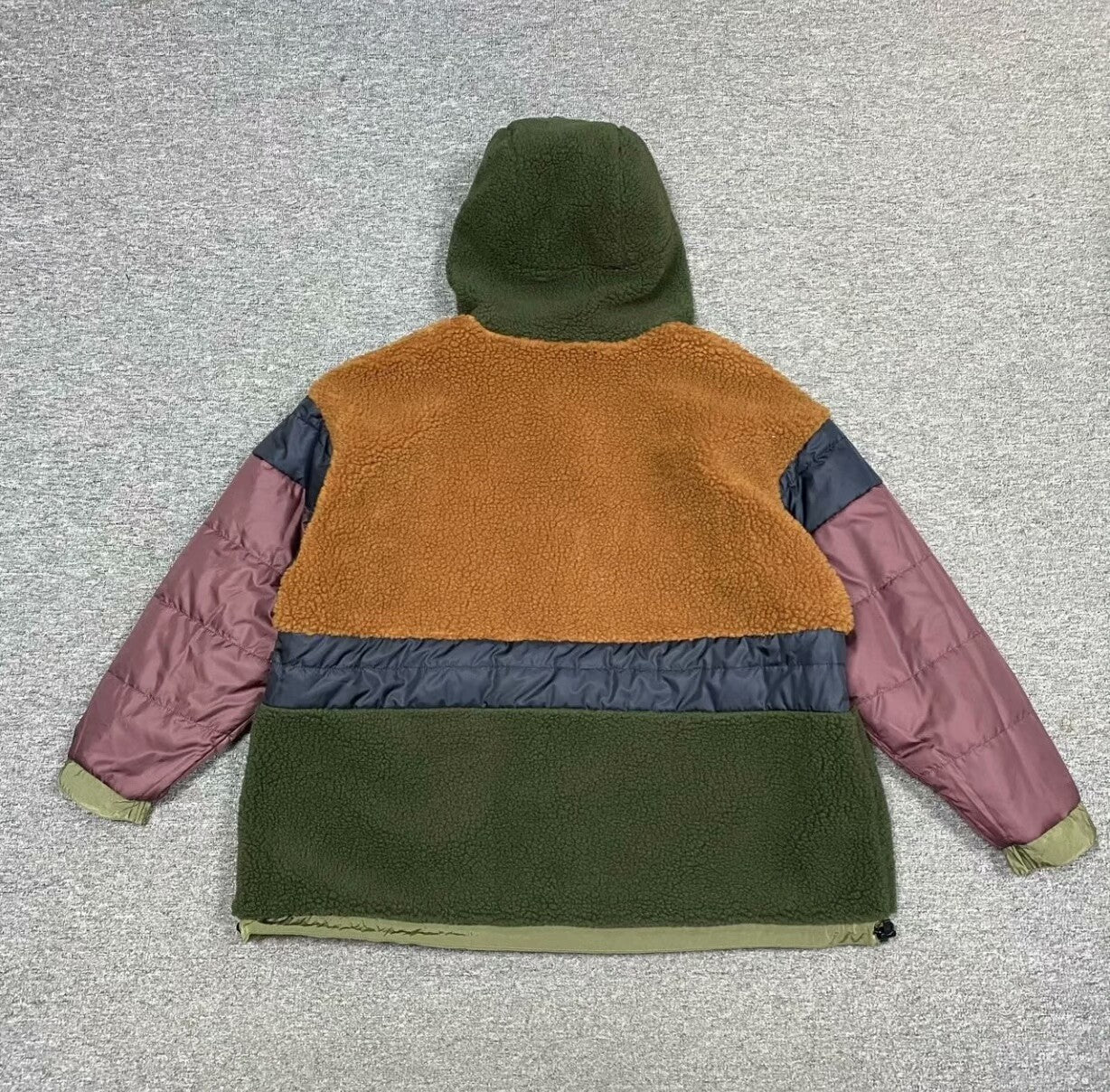 reversible fleece and nylon jacket