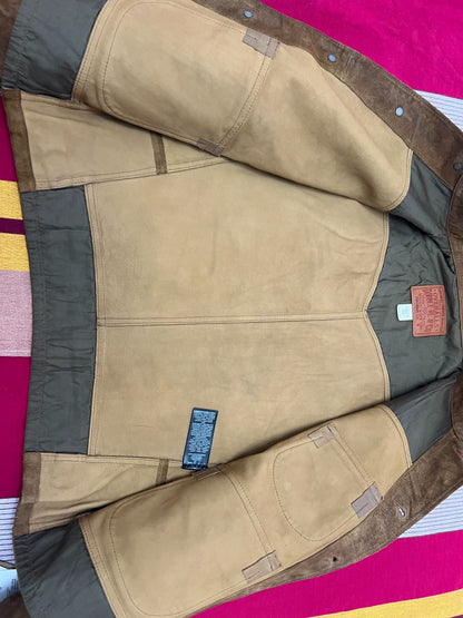 RRL Classic Suede Short Leather Jacket