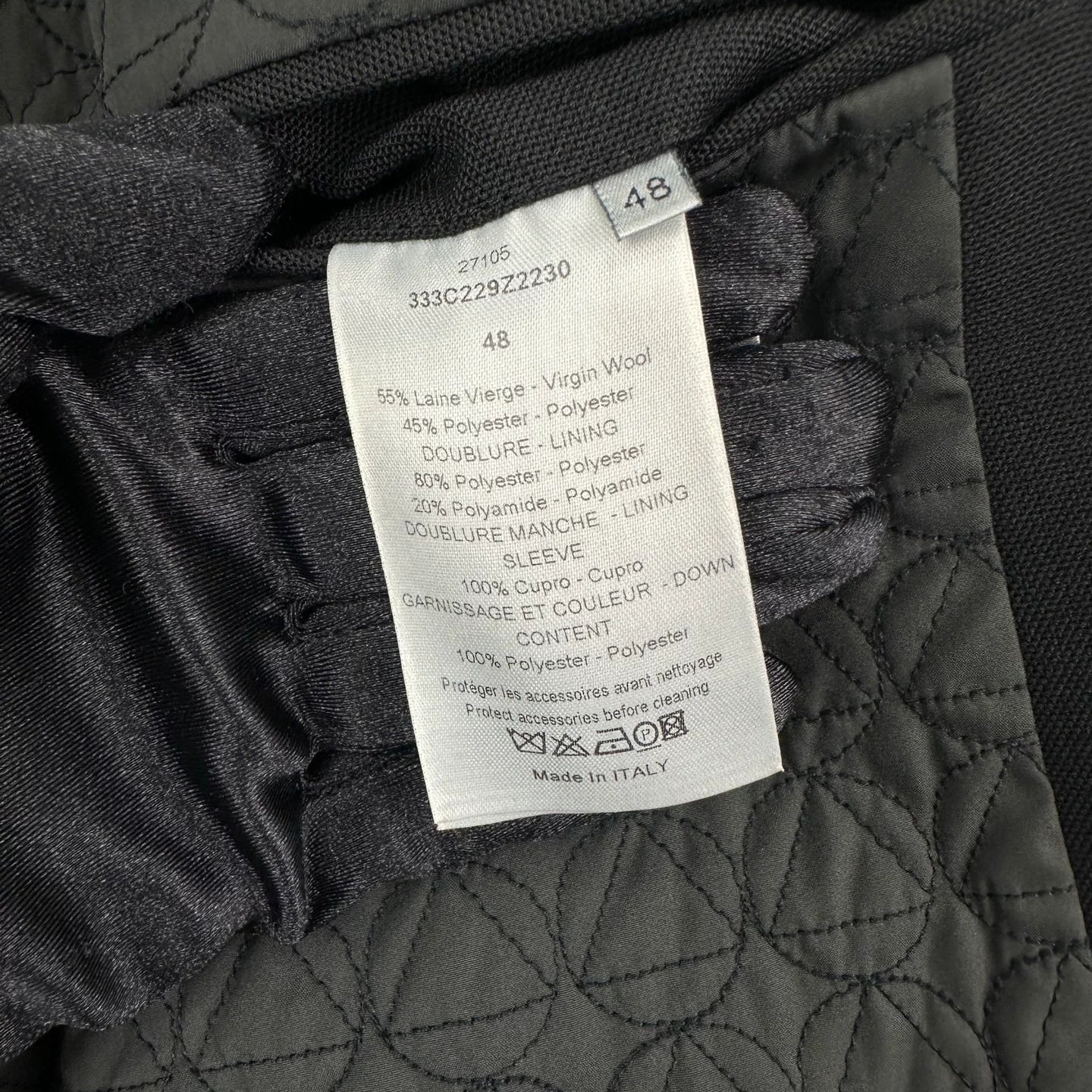 Dior Hooded Cotton Jacket Size 48