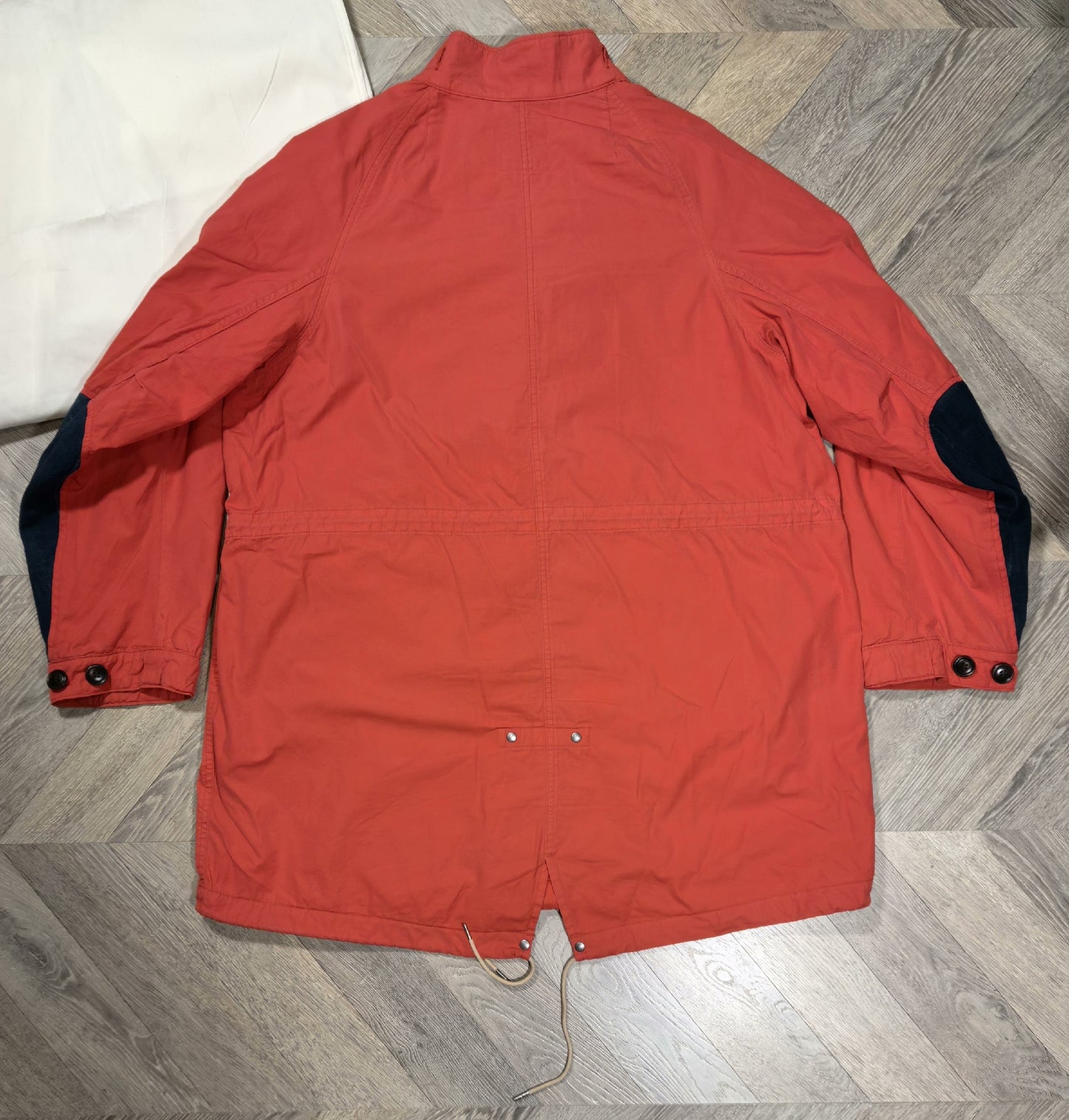 visvim six-five fishtail parka in red