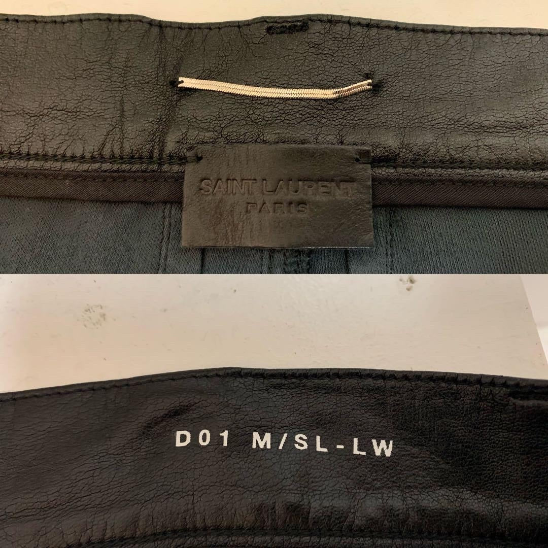Saint Laurent Black Leather Pants