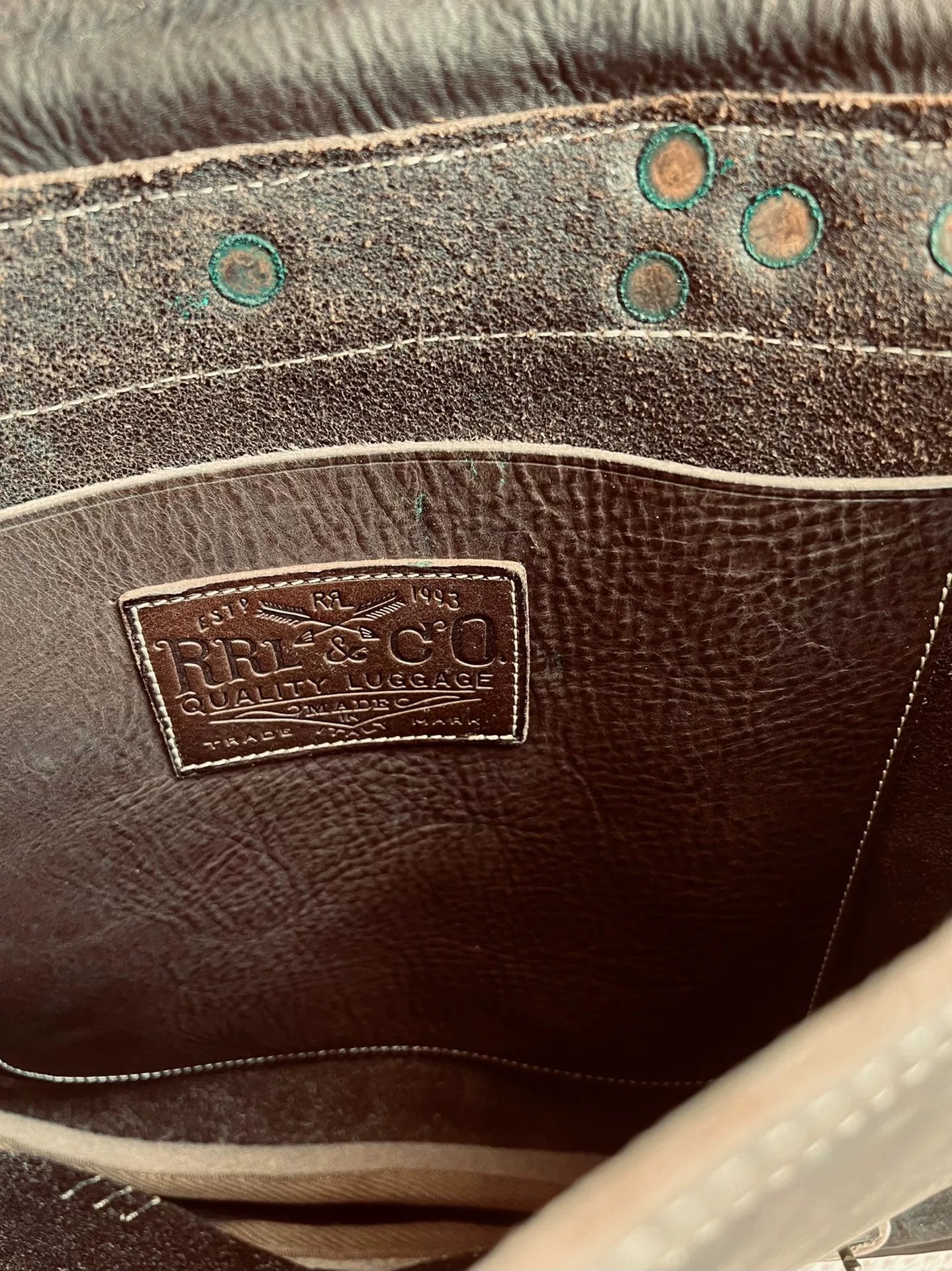 RRL Vintage Wool Messenger Bag