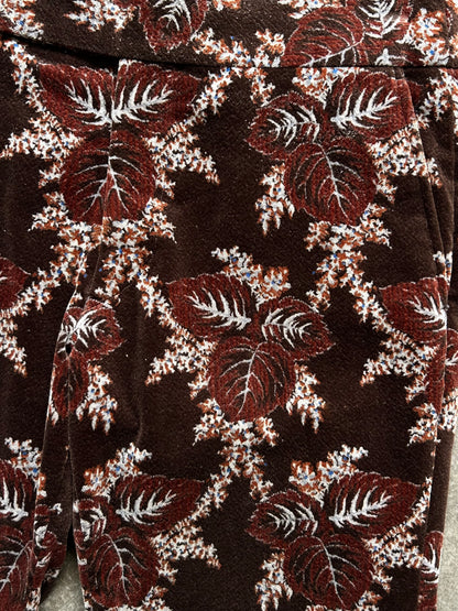 floral patterned cropped pants by Comme des Garçons