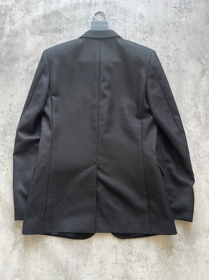 YSL Saint Laurent Black Gold Button Blazer