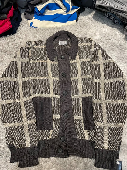 CAVEMPT Mesh Knit Sweater Coat