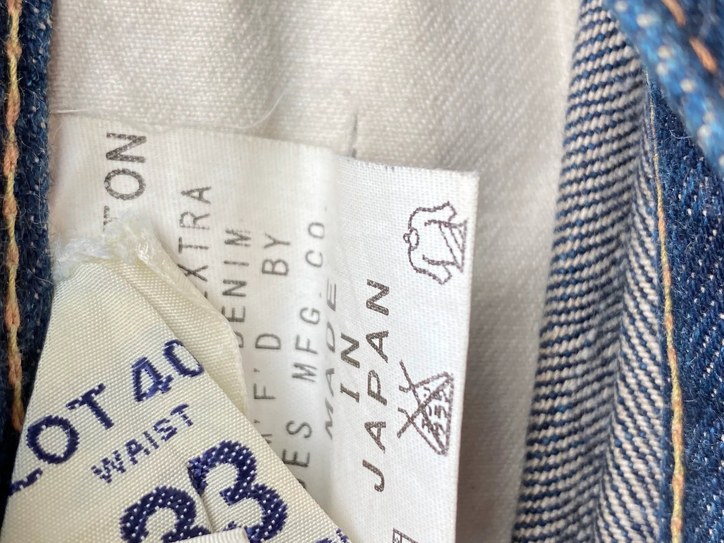 beautiful japanese red ear denim pants