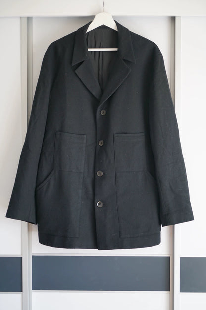 yohji yamamoto multi-pocket suit jacket