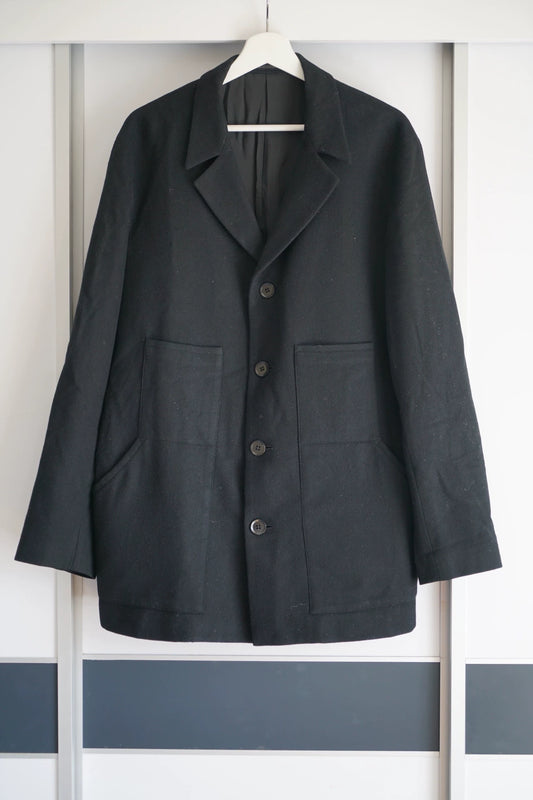 yohji yamamoto multi-pocket suit jacket