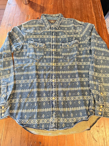 RRL Ralph Lauren Patchwork Shirt S