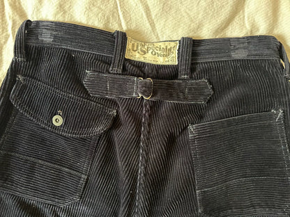 Blue Corduroy Mining Work Pants