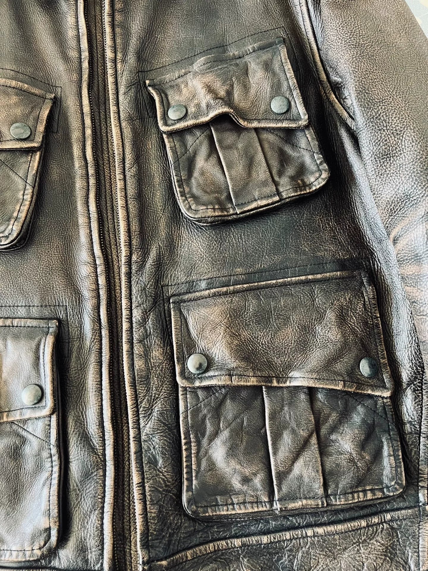 RRL Leather Safari Jacket