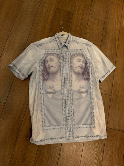 Givenchy Flame Shirt with Jesus Print