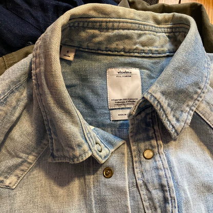 VISVIM Japanese Vintage Denim Shirt Men