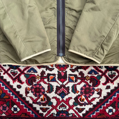 visvim iris liner jacket in khaki green