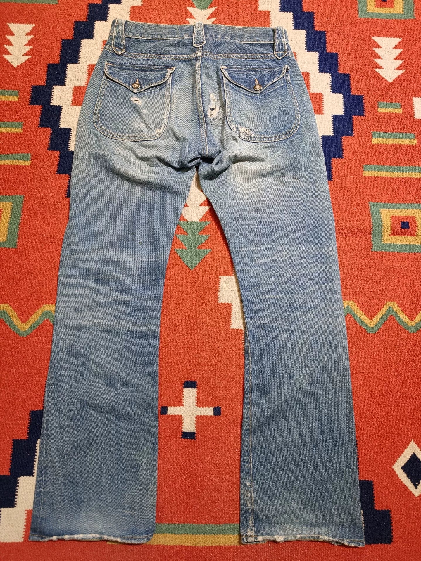 RRL Bootcut Patch Jeans