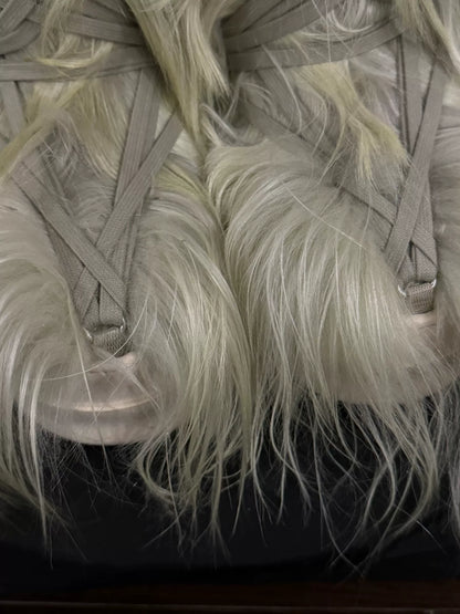 Rick Owens X Moncler Fur Boots