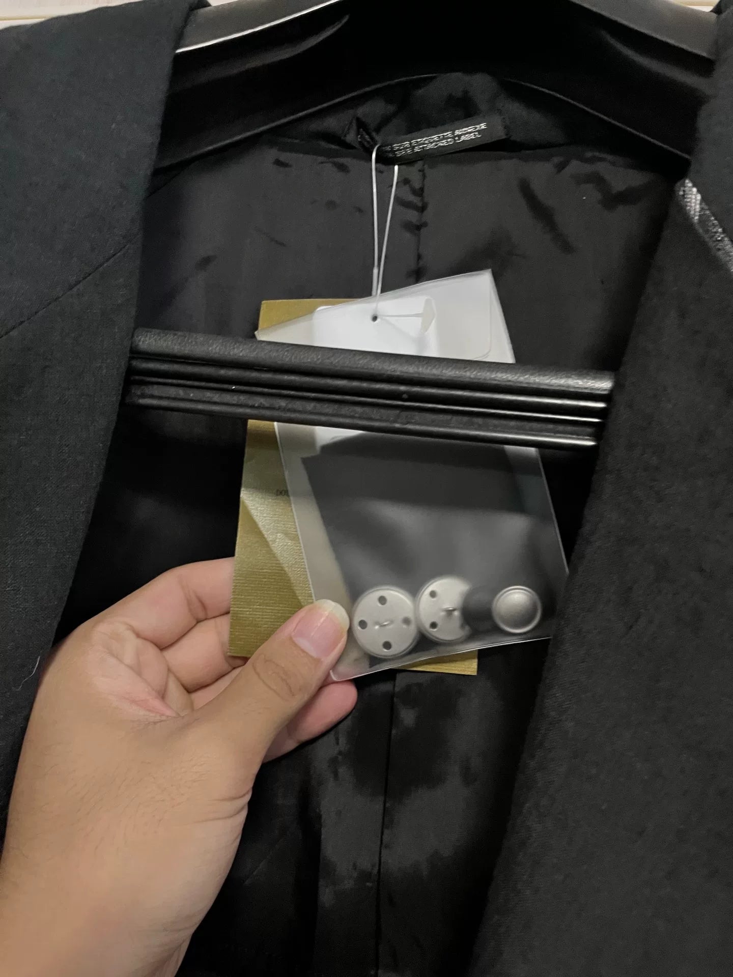 Yohji Yamamoto Black Button-Up Jacket