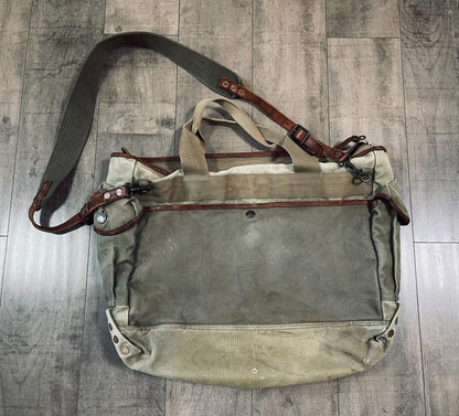 RRL Canvas Leather Trim Shoulder Bag