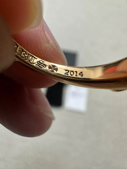 Chrome Hearts 22k Gold BabyClsc Cross Ring