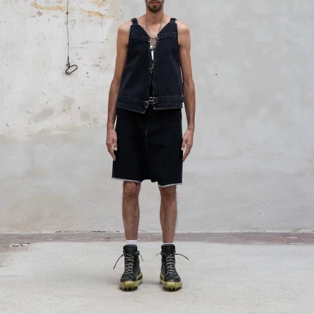 carol christian poell short denim shorts