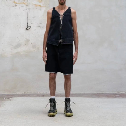 carol christian poell short denim shorts