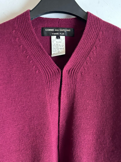 Comme des Garçons AW2000 Bordeaux Red Sweater