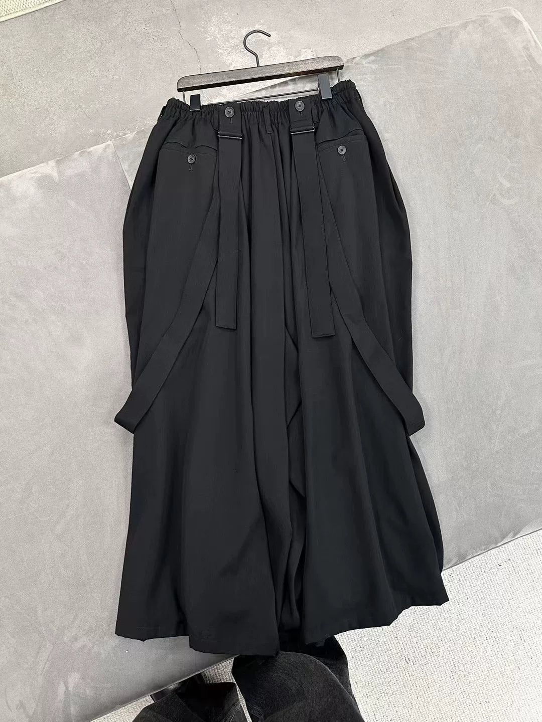 Yohji Yamamoto S/S 2019 Wool Suspender Pants