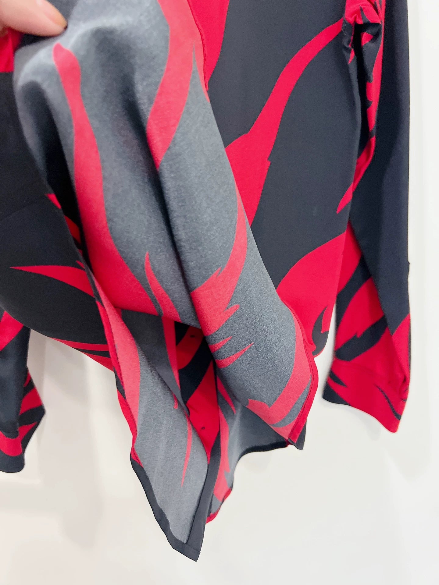 Saint Laurent Red Black Flame Shirt