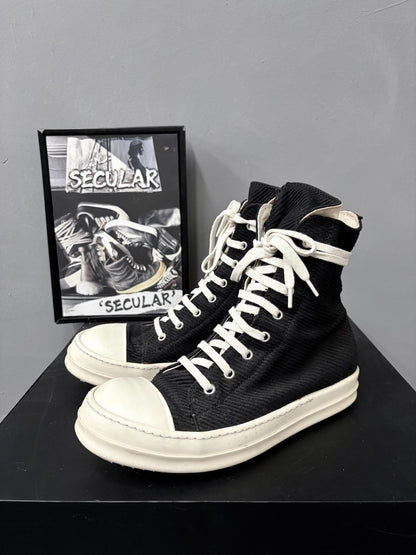 Rick Owens Drkshdw High-Top Canvas Shoes
