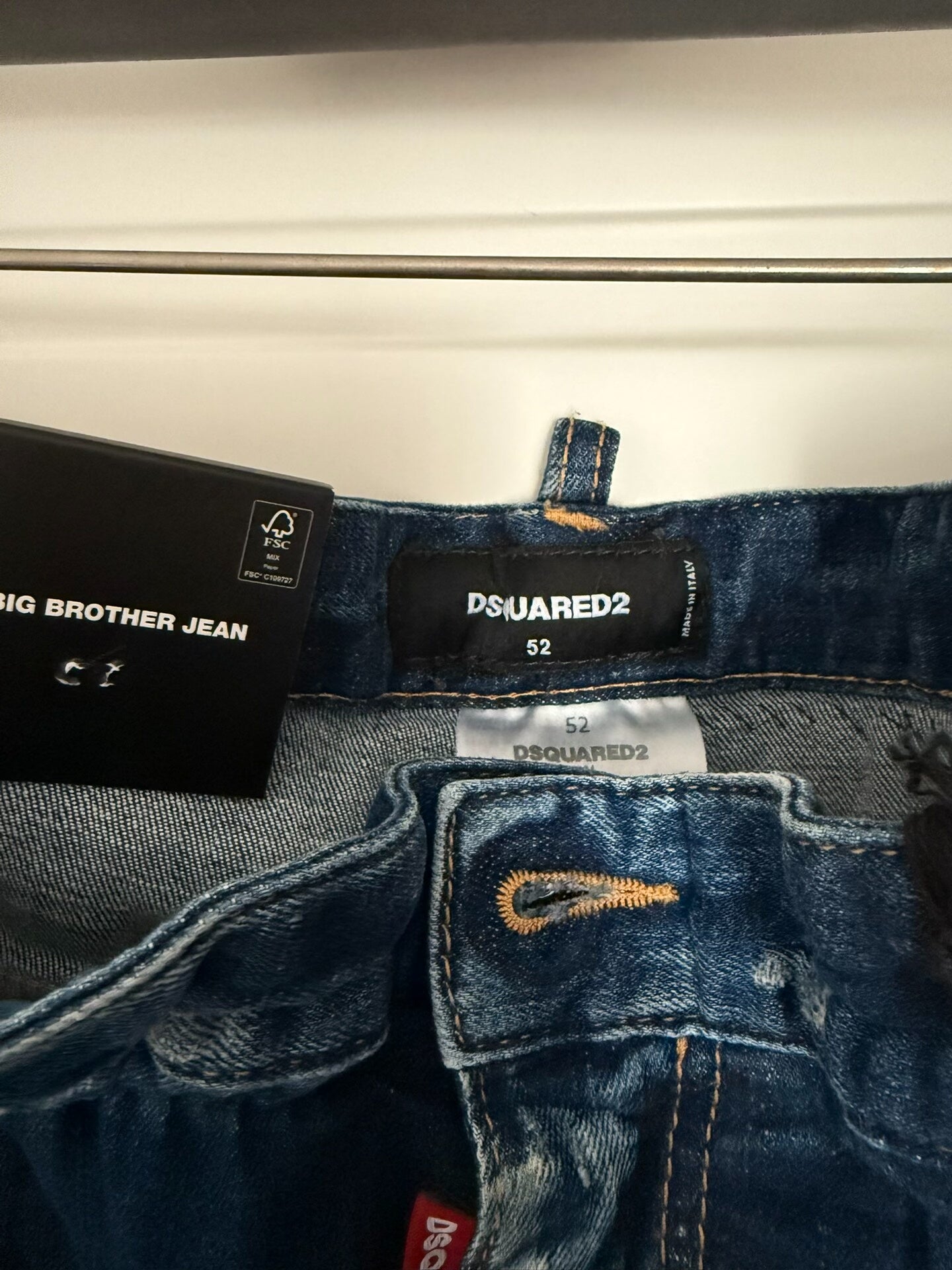 dsquared2 big brother distressed denim pants
