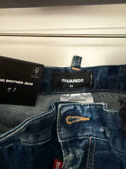 dsquared2 big brother distressed denim pants