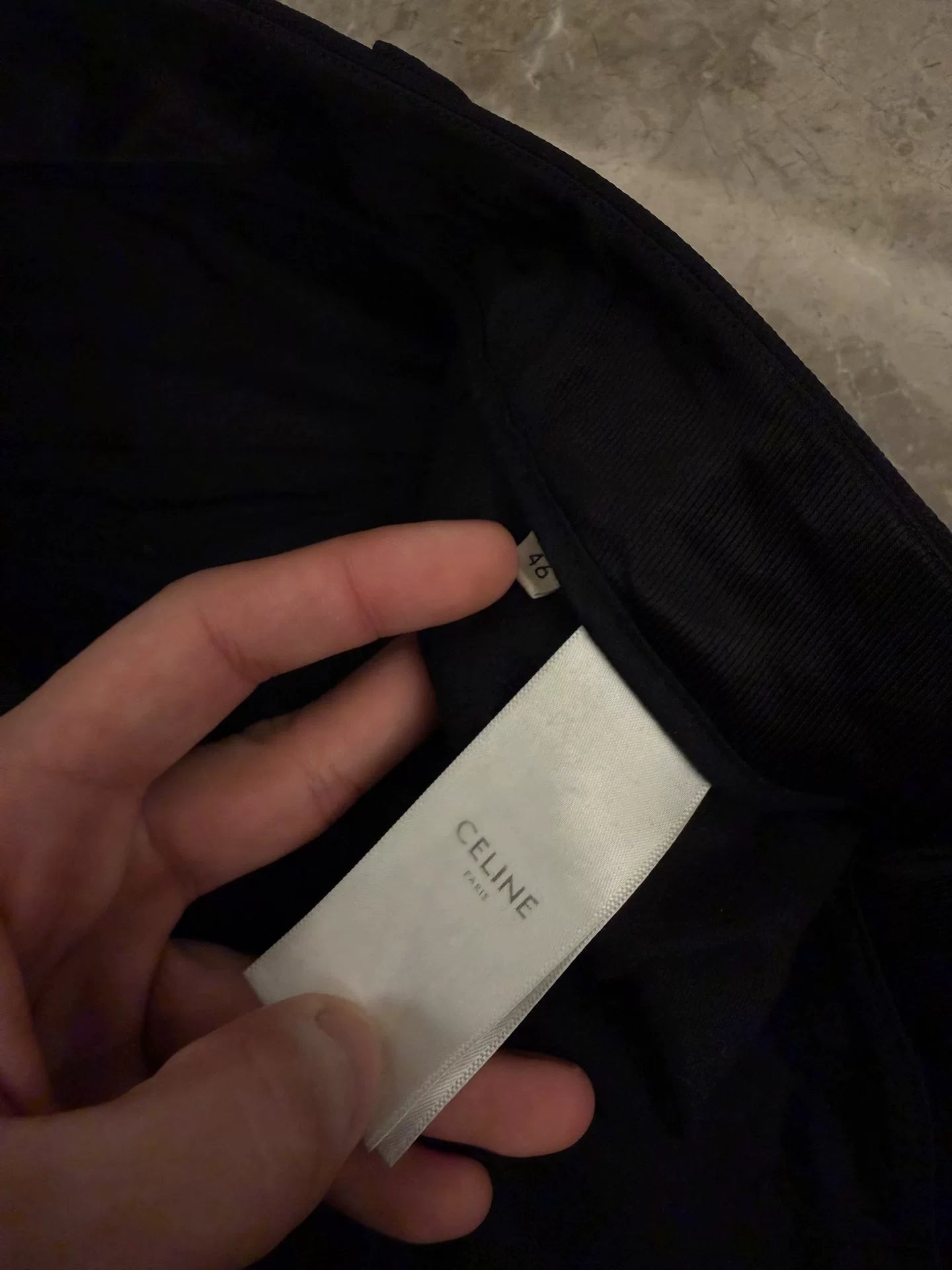 Celine By Hedi Slimane Black Trousers