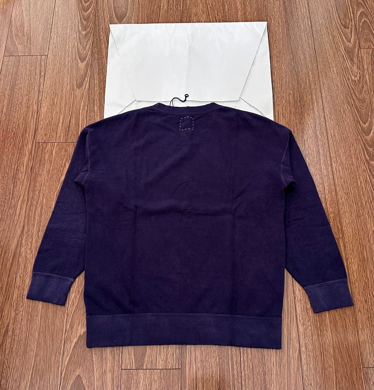 visvim jumbo uneven dye long sleeve sweatshirt