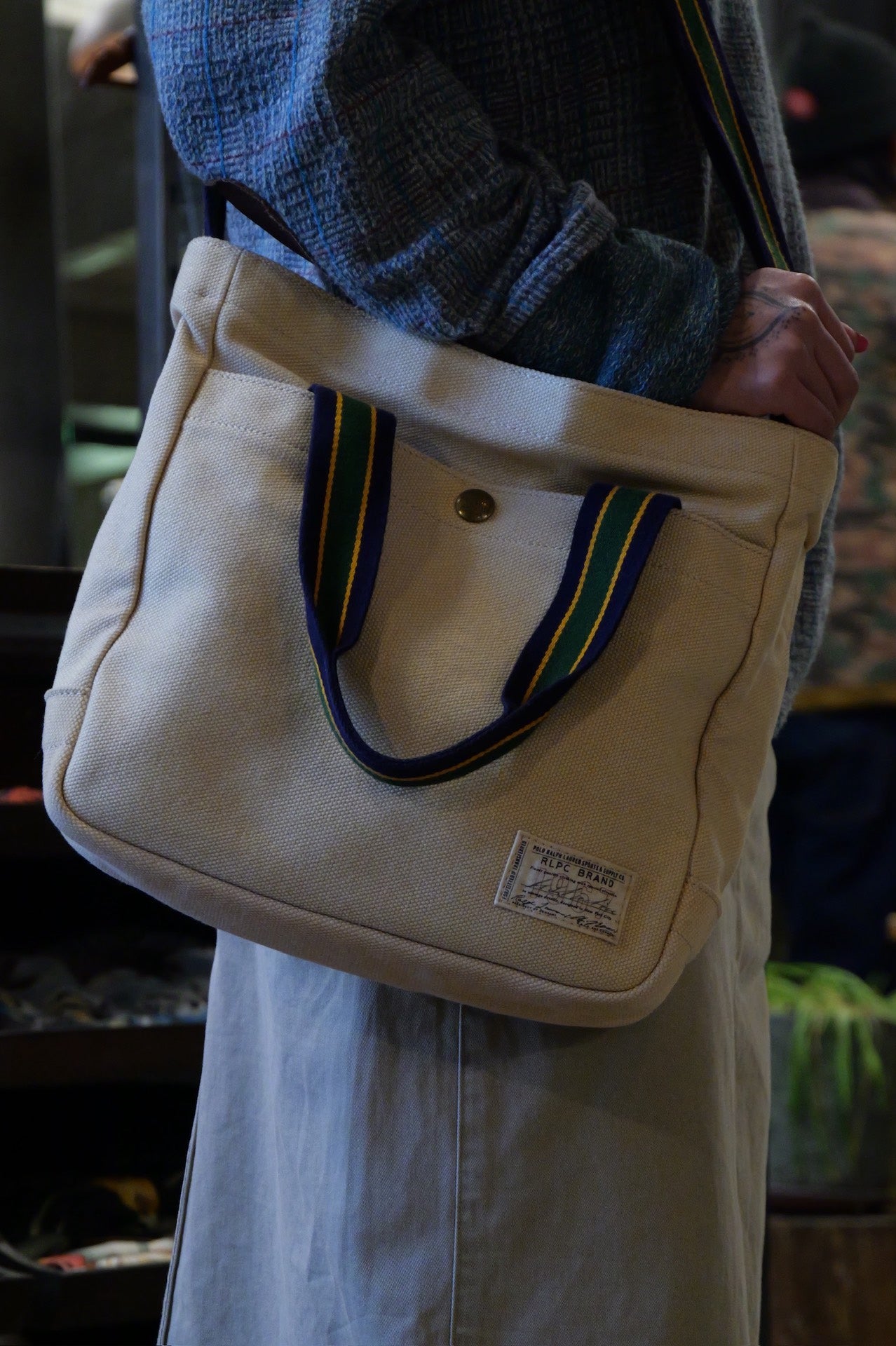 Ralph Lauren IVY Style Canvas Bag