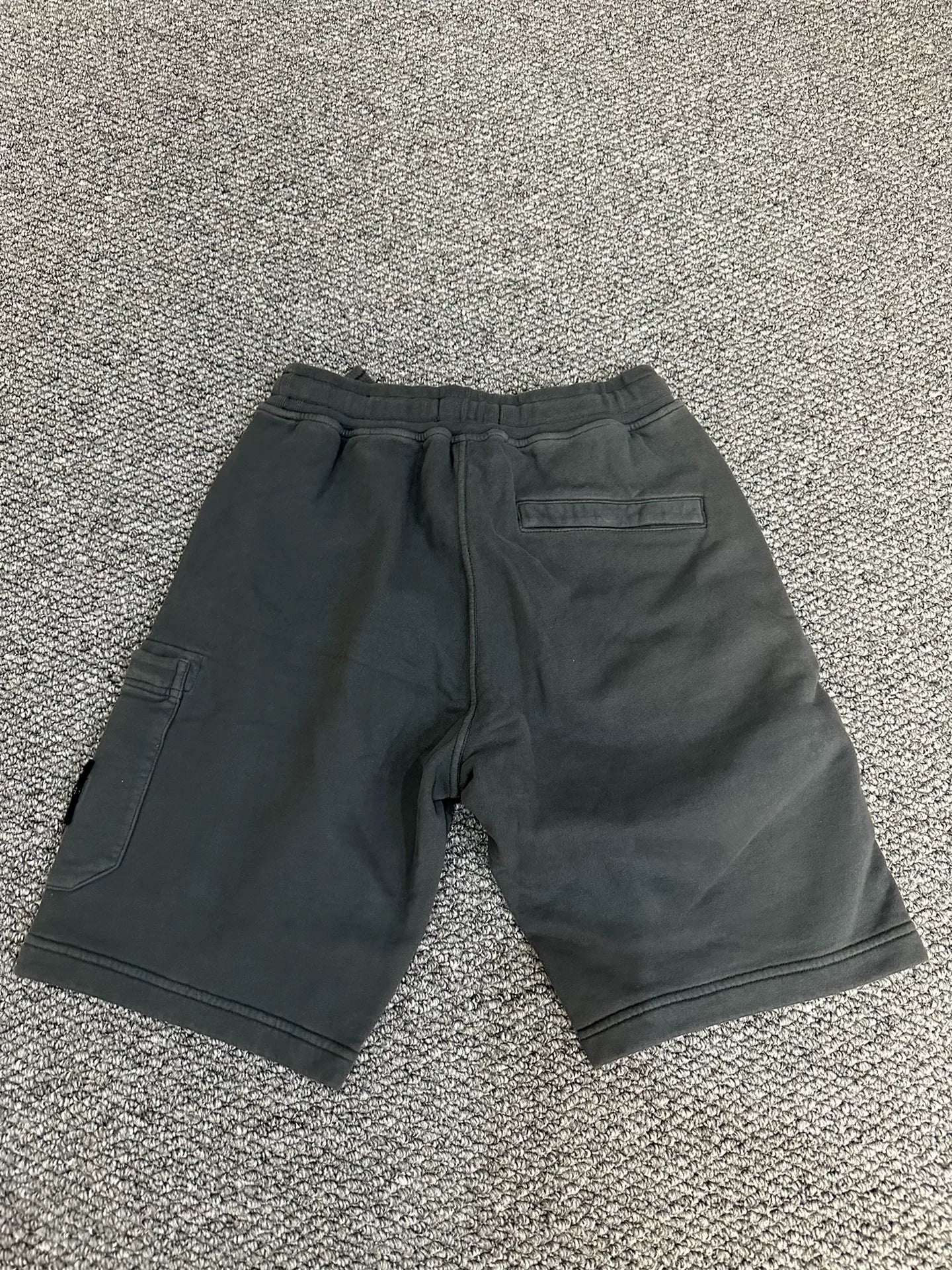 stone island summer shorts in dark gray