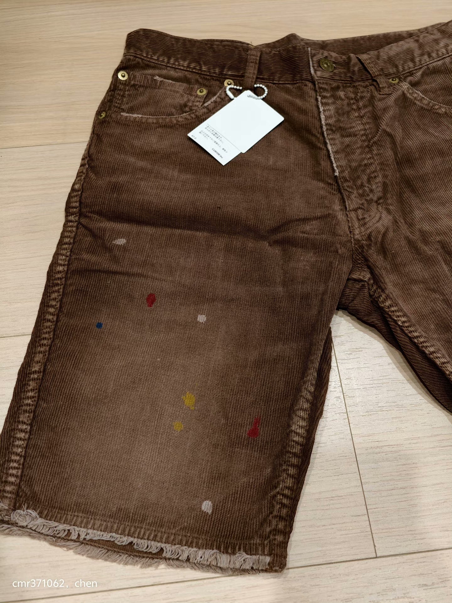 VISVIM 17SS FLUXUS 03 CORD SHORTS