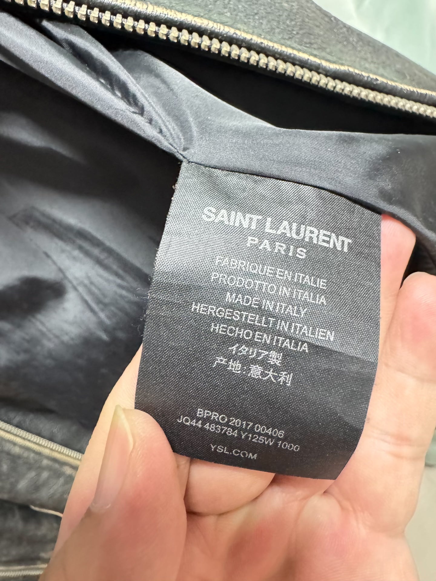 Saint Laurent Paris Leather Jacket