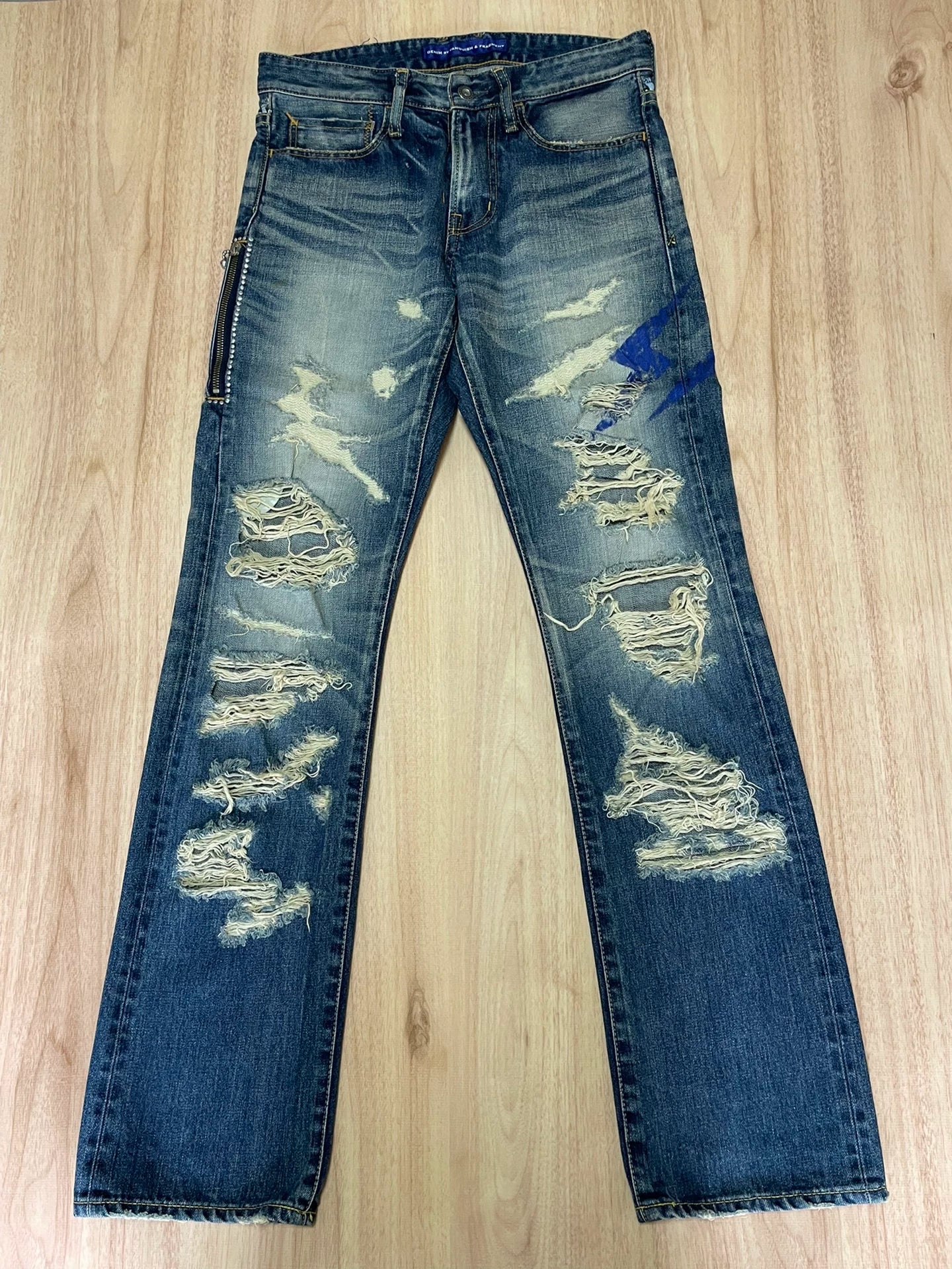 Vanquish Fragment Lightning Distressed Jeans