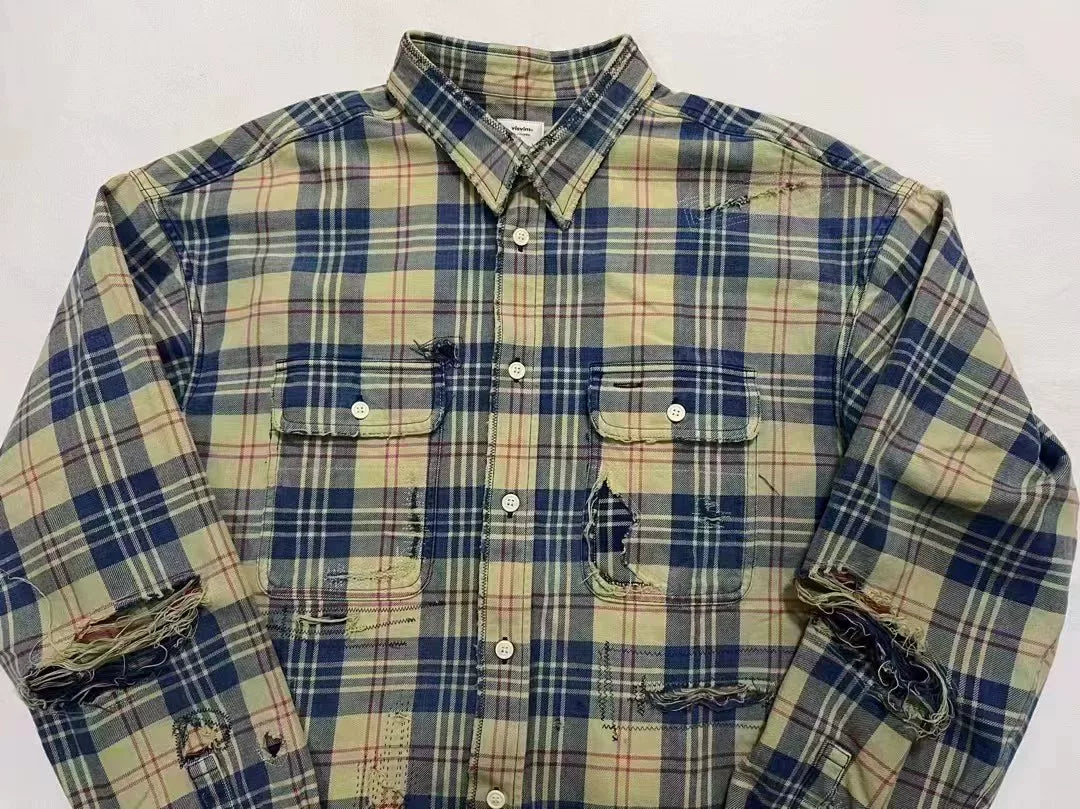 VISVIM 21AW Lumber Check L/S Crash