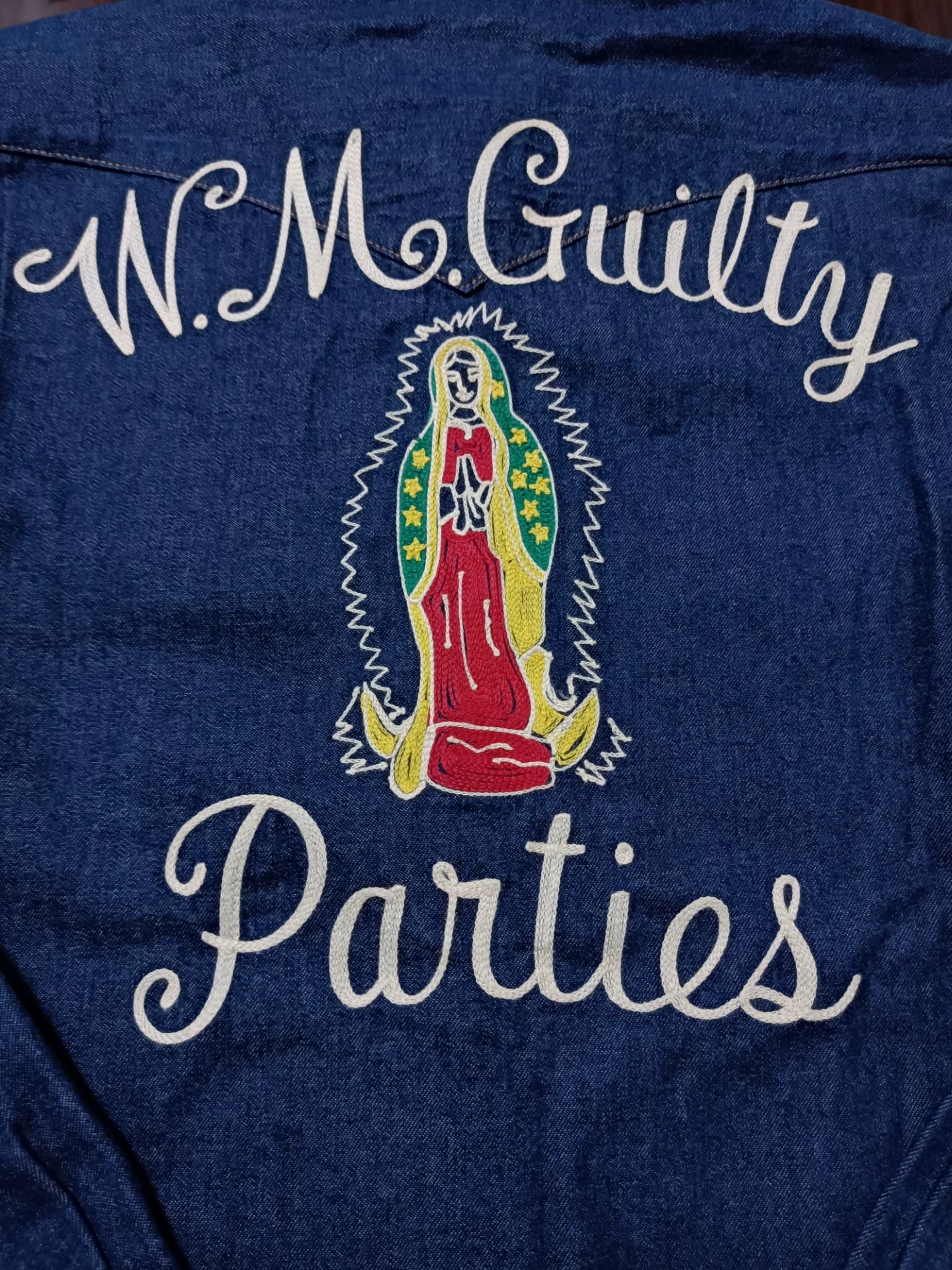 Wacko Maria Embroidered Virgin Denim Jacket