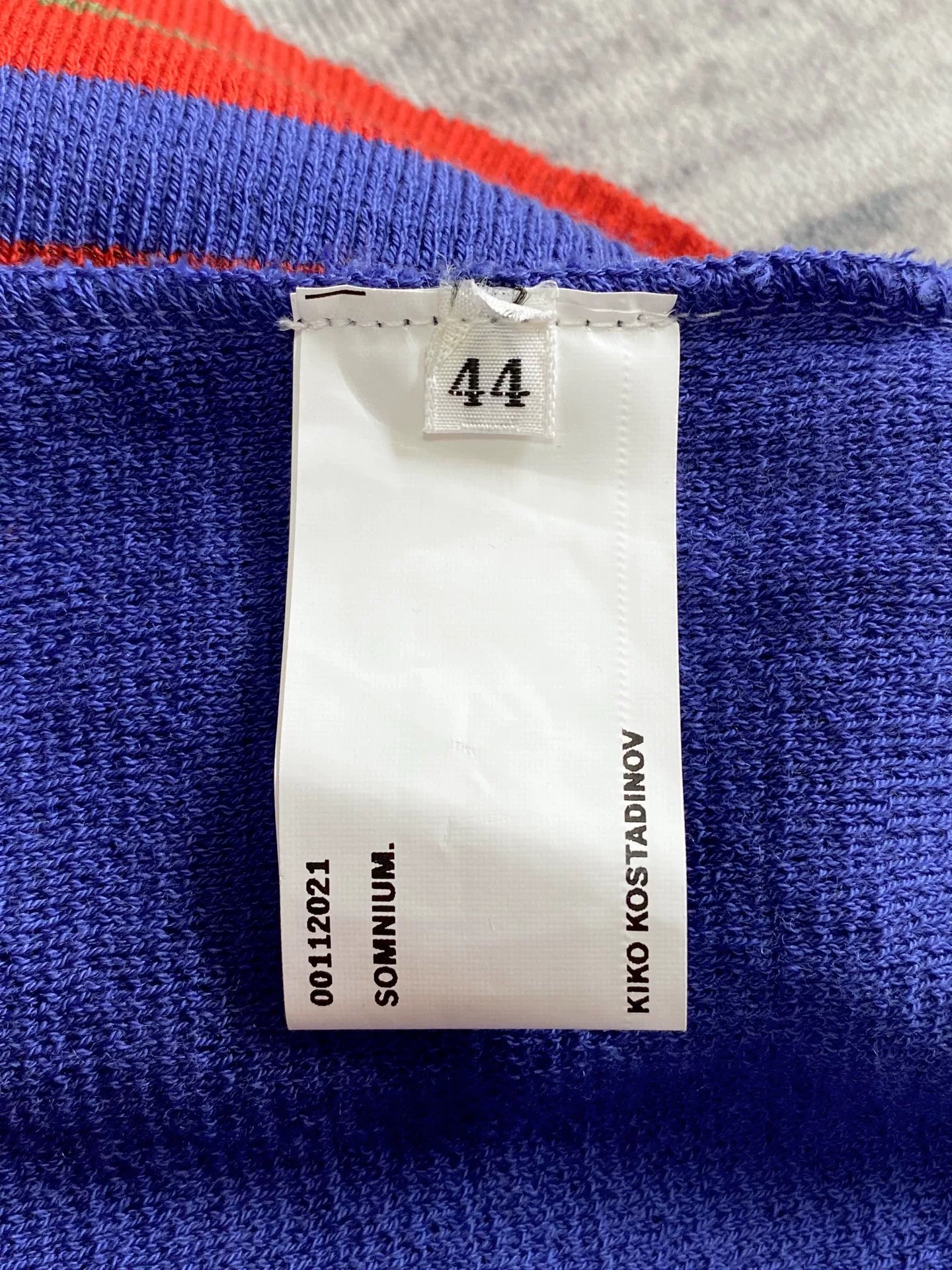 Kiko Kostadinov Purple Knit Vest with Color Blocks